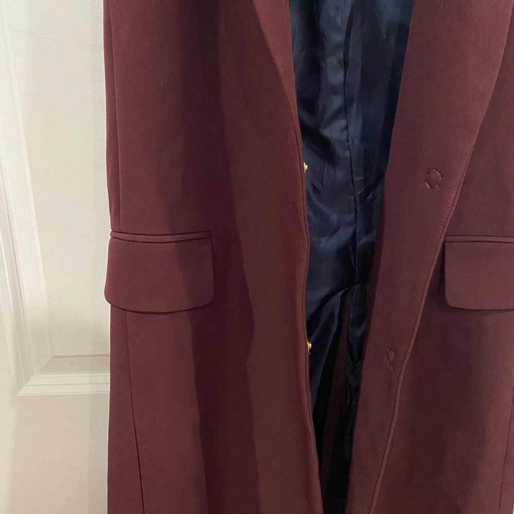 Burgundy belted vest - Picture 8 of 8